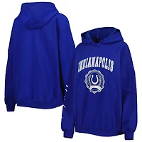 Women's Tommy Hilfiger Royal Indianapolis Colts Becca Drop Shoulder Pullover Hoodie