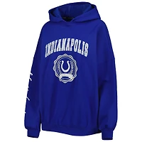 Women's Tommy Hilfiger Royal Indianapolis Colts Becca Drop Shoulder Pullover Hoodie