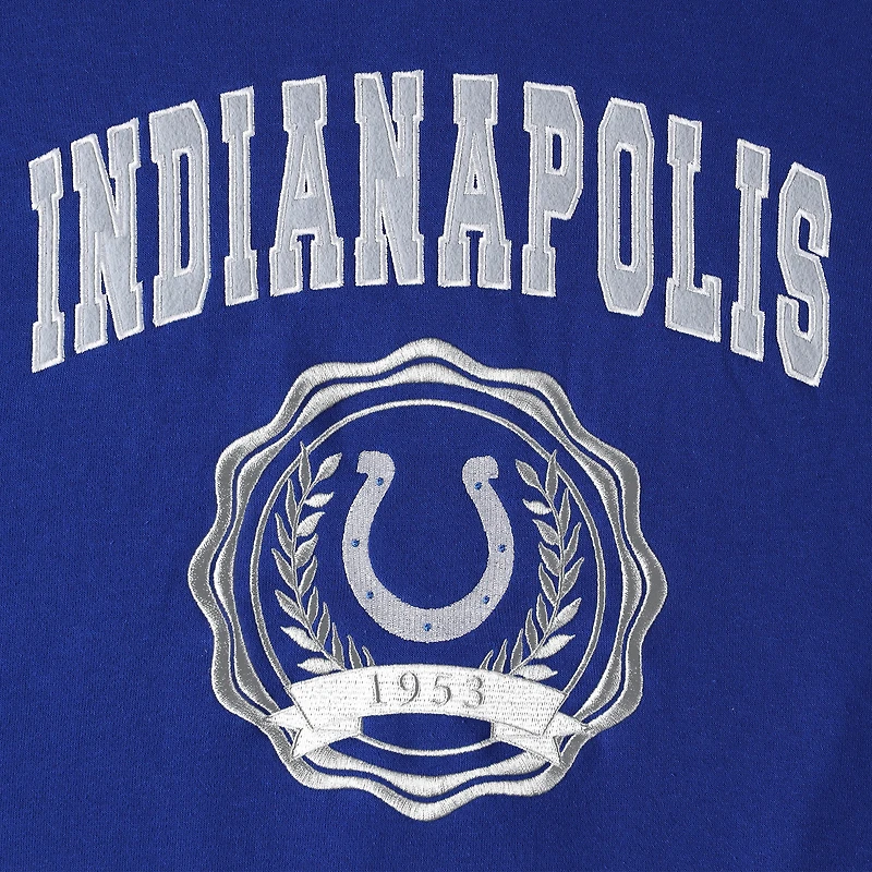 Women's Tommy Hilfiger Royal Indianapolis Colts Becca Drop Shoulder Pullover Hoodie