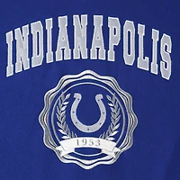 Women's Tommy Hilfiger Royal Indianapolis Colts Becca Drop Shoulder Pullover Hoodie