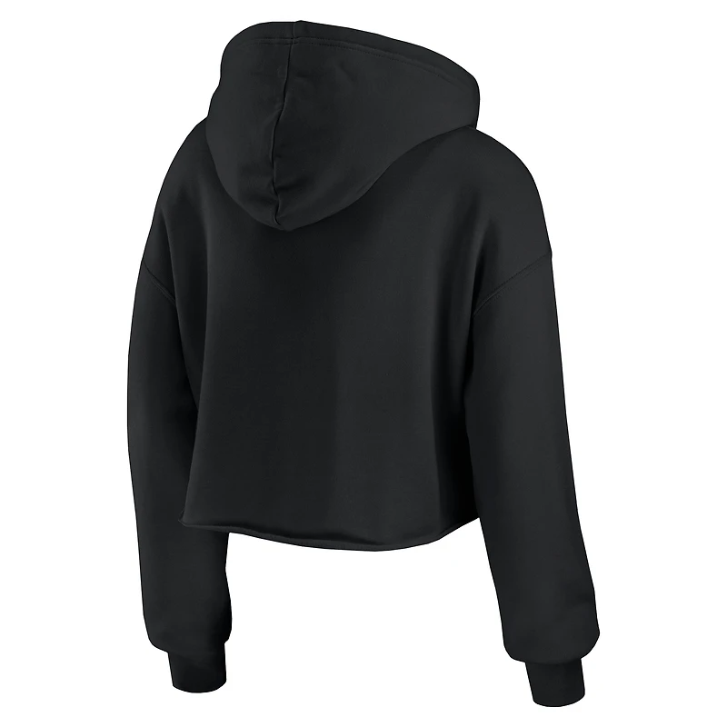 Sweat à capuche court noir Indianapolis Colts Prime pour femme WEAR by Erin Andrews