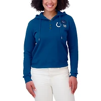 Women's WEAR by Erin Andrews  Blue Indianapolis Colts Waffle Hoodie Pullover Top