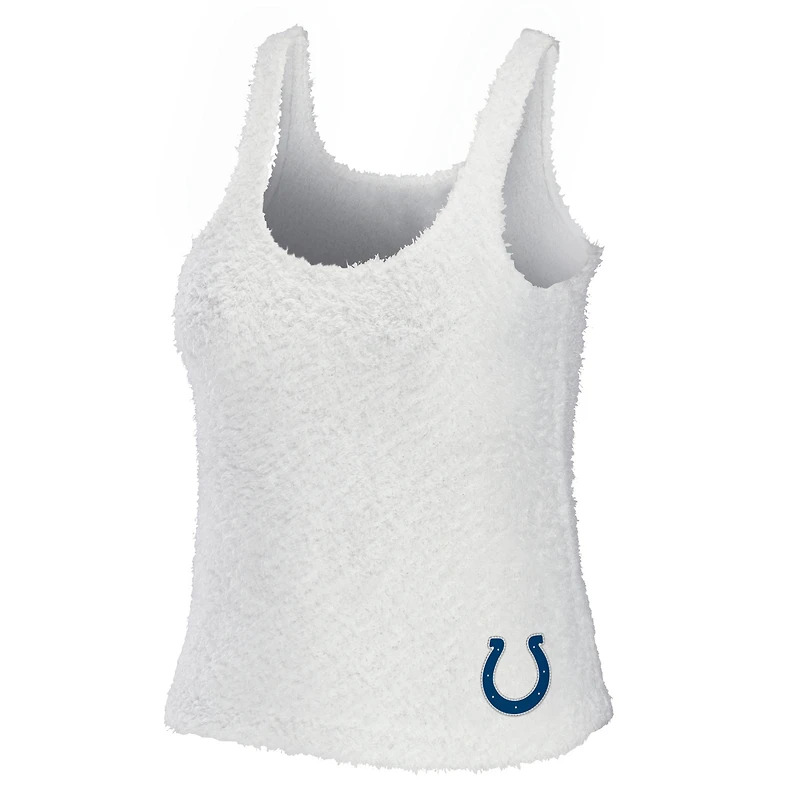 WEAR by Erin Andrews Crème Indianapolis Colts Ensemble débardeur et pantalon confortable à encolure dégagée pour femmes