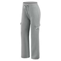 Women's WEAR by Erin Andrews Gray Indianapolis Colts Waffle-Knit Long Sleeve Hooded Shirt & Pants Lounge Set
