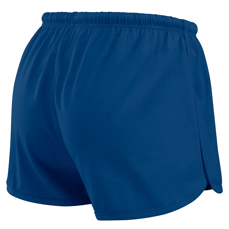 Women's WEAR by Erin Andrews Royal Indianapolis Colts Heavy Rugby Jersey Long Sleeve T-Shirt & Shorts Lounge Set