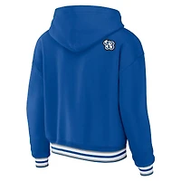 Sweat à capuche lacets grande taille WEAR by Erin Andrews Royal Indianapolis Colts pour femme