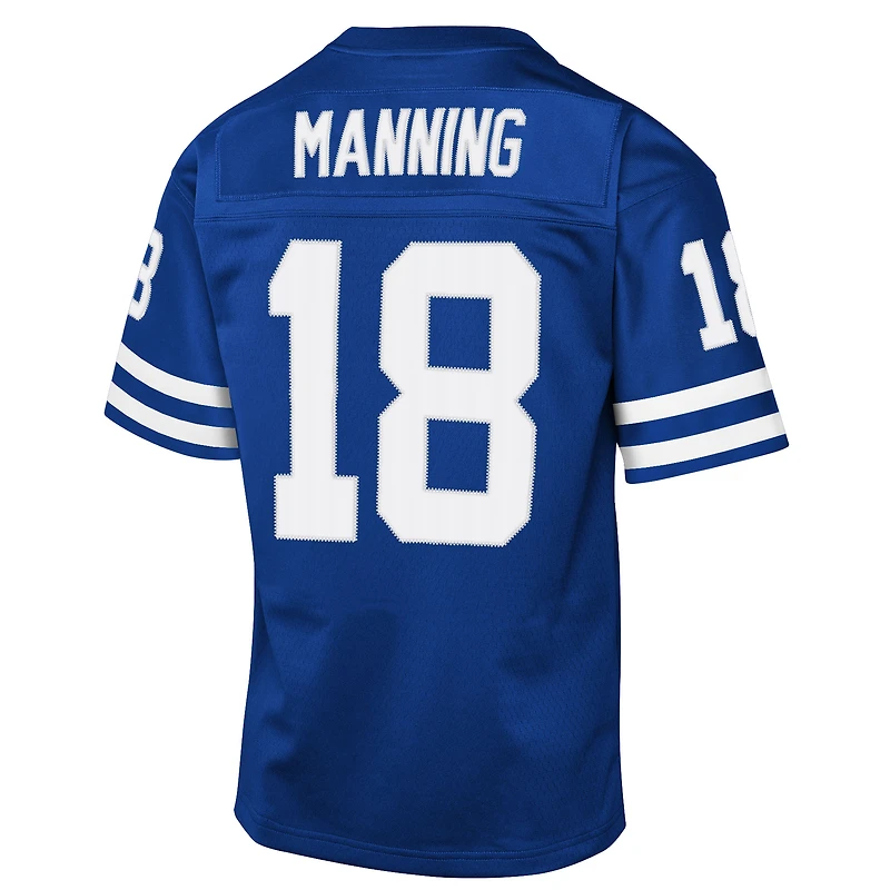 Youth Mitchell & Ness Peyton Manning Royal Indianapolis Colts 1998 Throwback Fashion Jersey