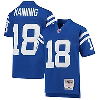 Maillot de joueur retraité Mitchell & Ness Peyton Manning Royal Indianapolis Colts 1998 Legacy pour jeunes
