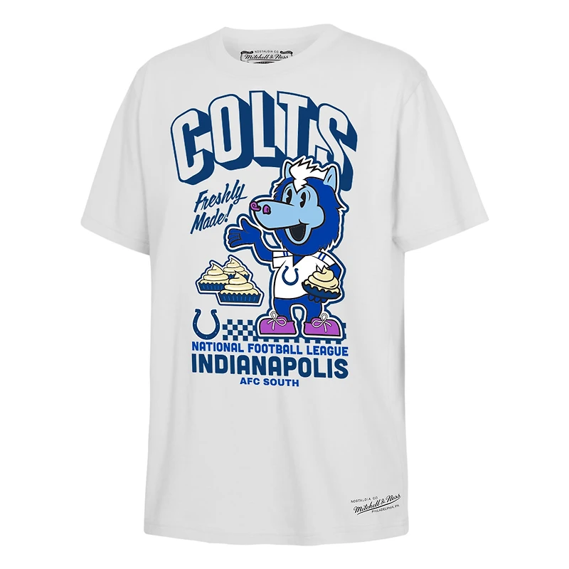 Youth Mitchell & Ness  White Indianapolis Colts Blue Pie Day T-Shirt