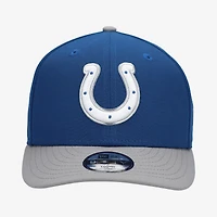 Casquette snapback New Era 9FIFTY pré-courbée, bleu royal/gris, Indianapolis Colts, repêchage NFL 2026, pour jeunes