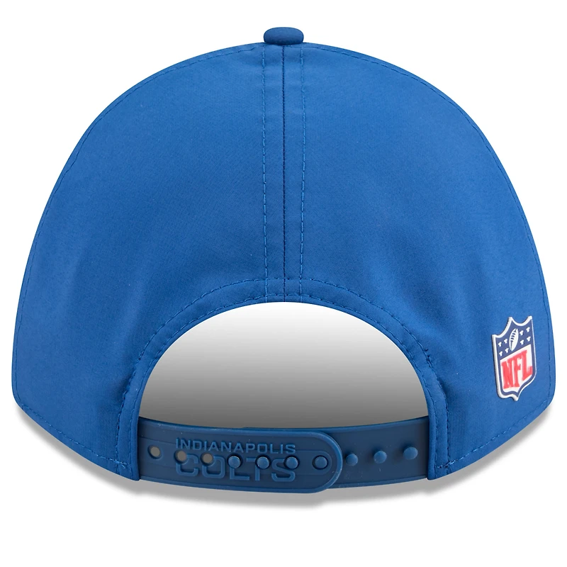 Casquette ajustable 9FORTY Sideline 2025 des Colts d'Indianapolis Royal New Era pour jeunes