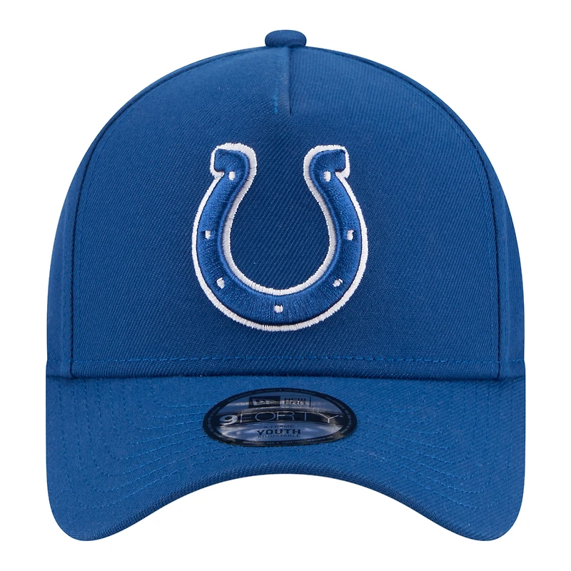 Casquette ajustable New Era Royal Indianapolis Colts 9FORTY pour jeunes