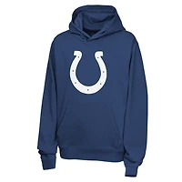 Sweat à capuche polaire Nike pour enfant, modèle Ahmad Sauce Gardner Royal Indianapolis Colts, avec nom et numéro.