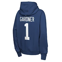 Youth Nike Ahmad Sauce Gardner Royal Indianapolis Colts Name & Number Club Fleece Hoodie