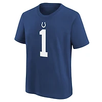 Youth Nike Ahmad Sauce Gardner Royal Indianapolis Colts Player Name & Number T-Shirt