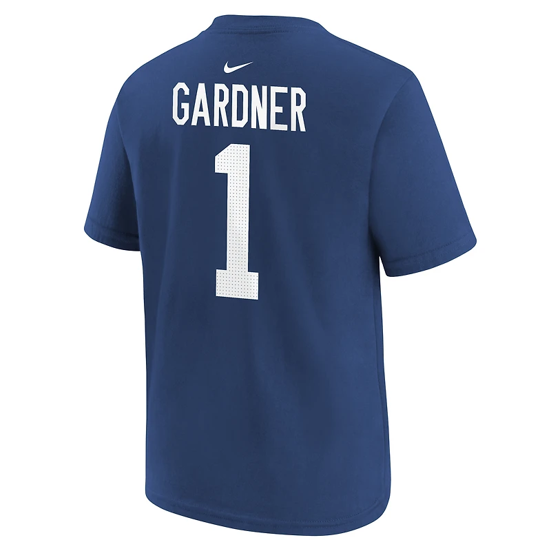 Youth Nike Ahmad Sauce Gardner Royal Indianapolis Colts Player Name & Number T-Shirt