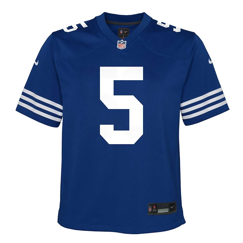 Maillot de match joueur alternatif Nike Anthony Richardson des Royal Indianapolis Colts pour jeunes