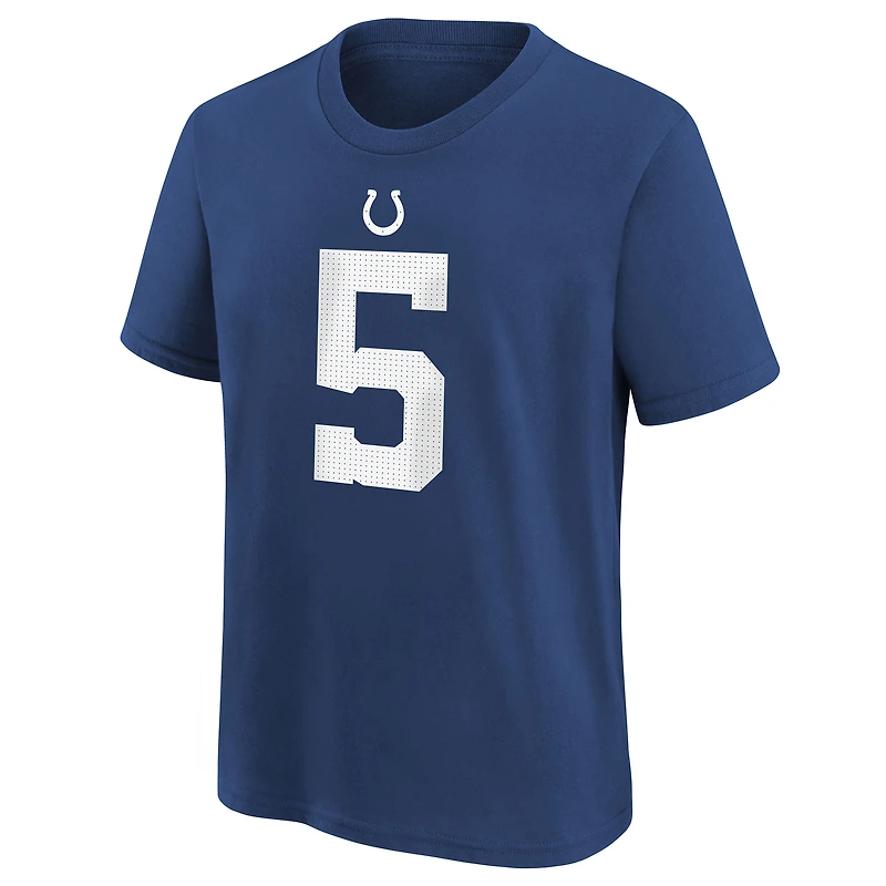 T-shirt Nike pour jeune Anthony Richardson Sr. Royal Indianapolis Colts avec nom et numéro de joueur