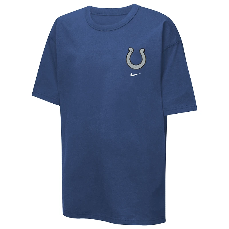 Youth Nike Blue Indianapolis Colts 2026 Rivalries Collection Helmet Max90 T-Shirt