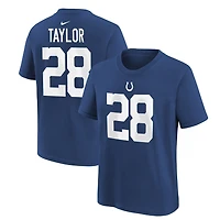 Youth Nike Jonathan Taylor Royal Indianapolis Colts Player Name & Number T-Shirt