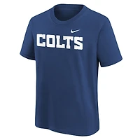 Youth Nike  Royal Indianapolis Colts Wordmark T-Shirt