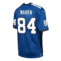 Maillot de match alternatif Nike Tyler Warren Royal Indianapolis Colts pour jeunes