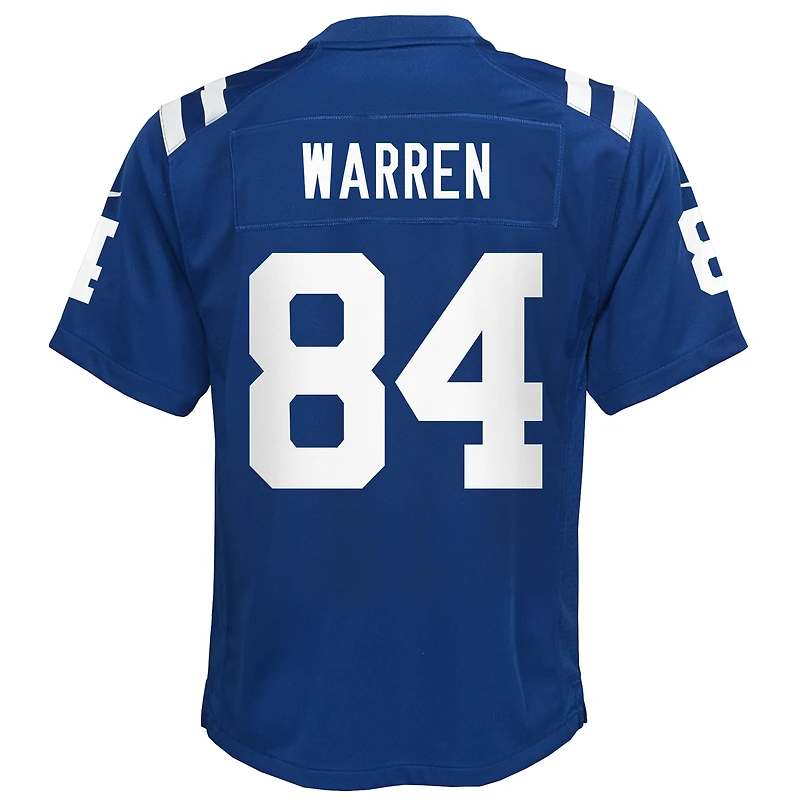 Maillot Nike Tyler Warren Royal Indianapolis Colts Team Game pour jeune