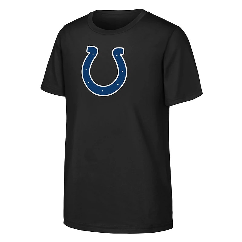 T-shirt noir pour jeunes Outerstuff Indianapolis Colts avec logo principal