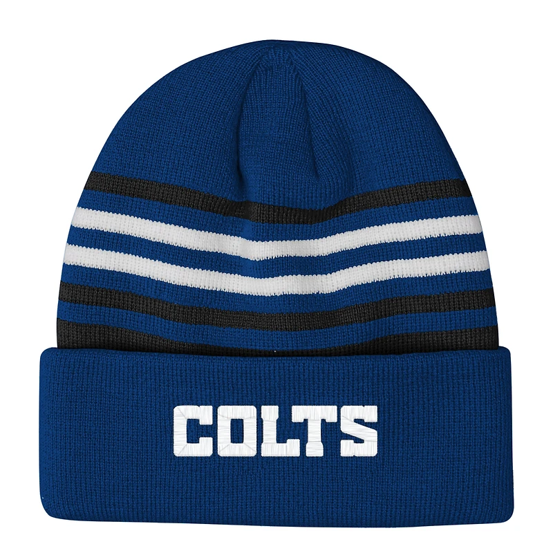 Bonnet à revers Essentials Royal Indianapolis Colts pour jeunes Outerstuff