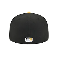 Casquette ajustée 59FIFTY noire New Era pour homme, thème Indianapolis Indians