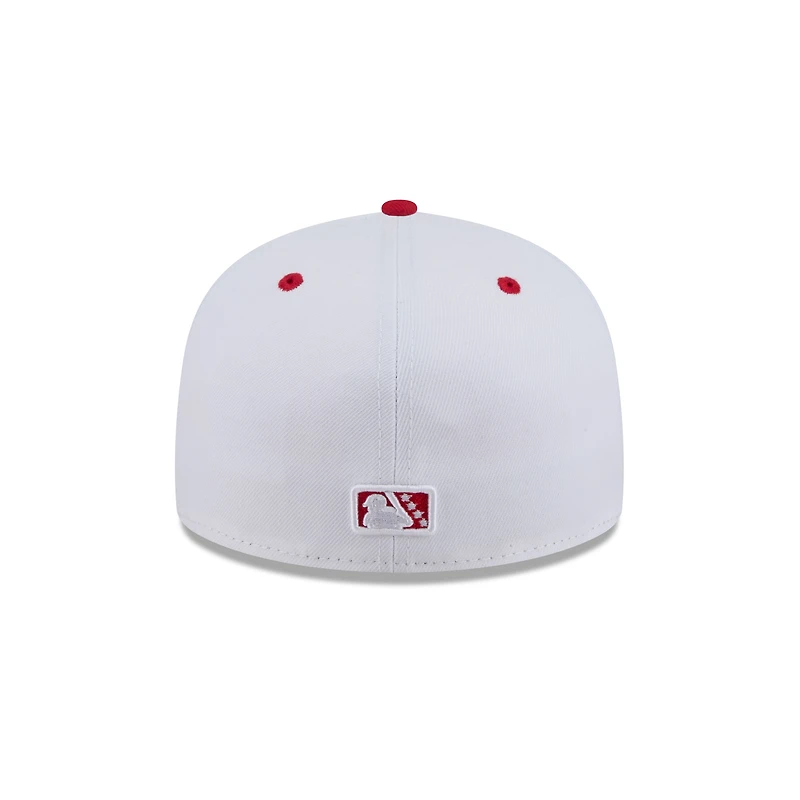 Casquette ajustée 59FIFTY blanche pour homme des Indianapolis Indians de New Era