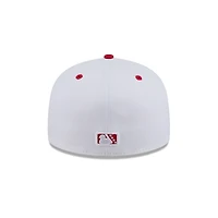 Casquette ajustée 59FIFTY blanche pour homme des Indianapolis Indians de New Era