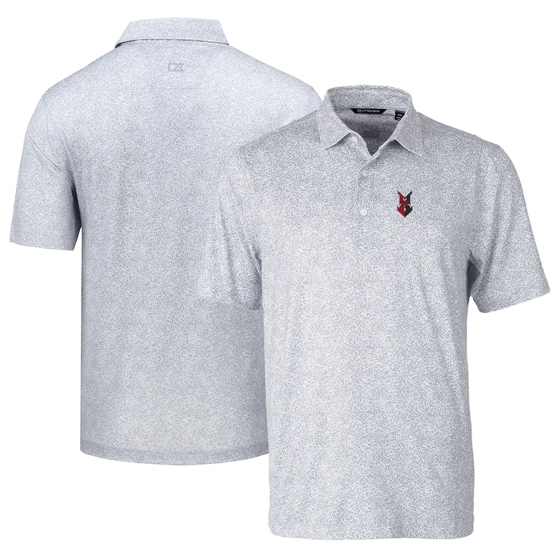 Polo extensible DryTec Pike Constellation pour homme, gris, Cutter & Buck, Indianapolis Indians