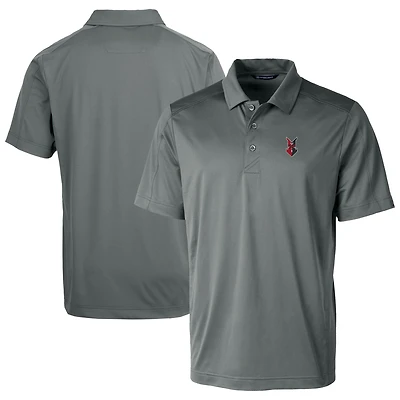 Men's Cutter & Buck Gray Indianapolis Indians Prospect Textured Stretch Polo