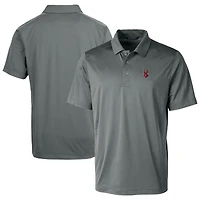 Men's Cutter & Buck Gray Indianapolis Indians Prospect Textured Stretch Polo