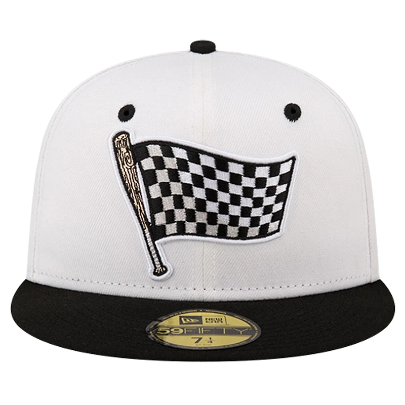 Casquette ajustée New Era noire pour hommes, Indianapolis Indians Theme Night Indy 500 59FIFTY