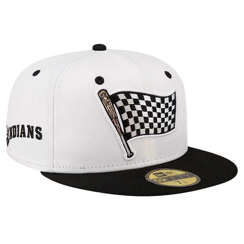 Casquette ajustée New Era noire pour hommes, Indianapolis Indians Theme Night Indy 500 59FIFTY