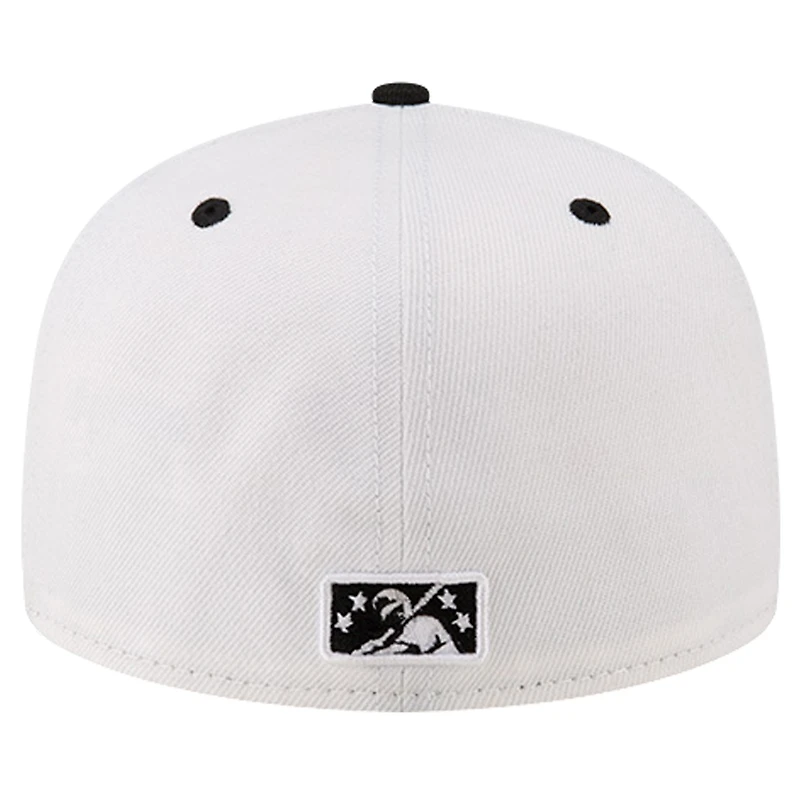 Casquette ajustée New Era noire pour hommes, Indianapolis Indians Theme Night Indy 500 59FIFTY