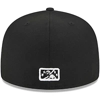 Men's New Era Black Indianapolis Indians Theme Nights 500  59FIFTY Fitted Hat