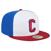Casquette ajustée 59FIFTY bleue sur le thème des Clowns de nuit Indiens d'Indianapolis New Era pour hommes