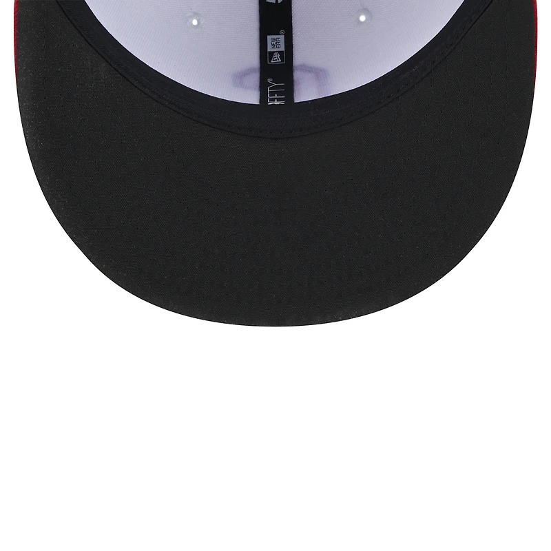Casquette ajustée 59FIFTY bleue sur le thème des Clowns de nuit Indiens d'Indianapolis New Era pour hommes