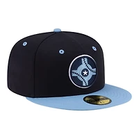 Men's New Era  Navy/Light Blue Indianapolis Indians Authentic Collection 59FIFTY Fitted Hat