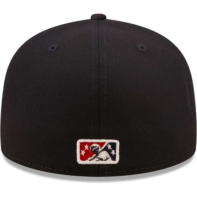 Casquette ajustée Indianapolis Authentic Collection 59FIFTY pour homme New Era bleu marine