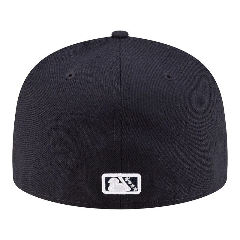 Casquette ajustée New Era blanche et rouge Indianapolis Indians Authentic Collection 59FIFTY pour homme
