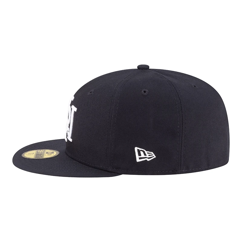 Casquette ajustée New Era blanche et rouge Indianapolis Indians Authentic Collection 59FIFTY pour homme