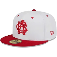 Men's New Era White Indianapolis Indians Theme Nights ABCs  59FIFTY Fitted Hat