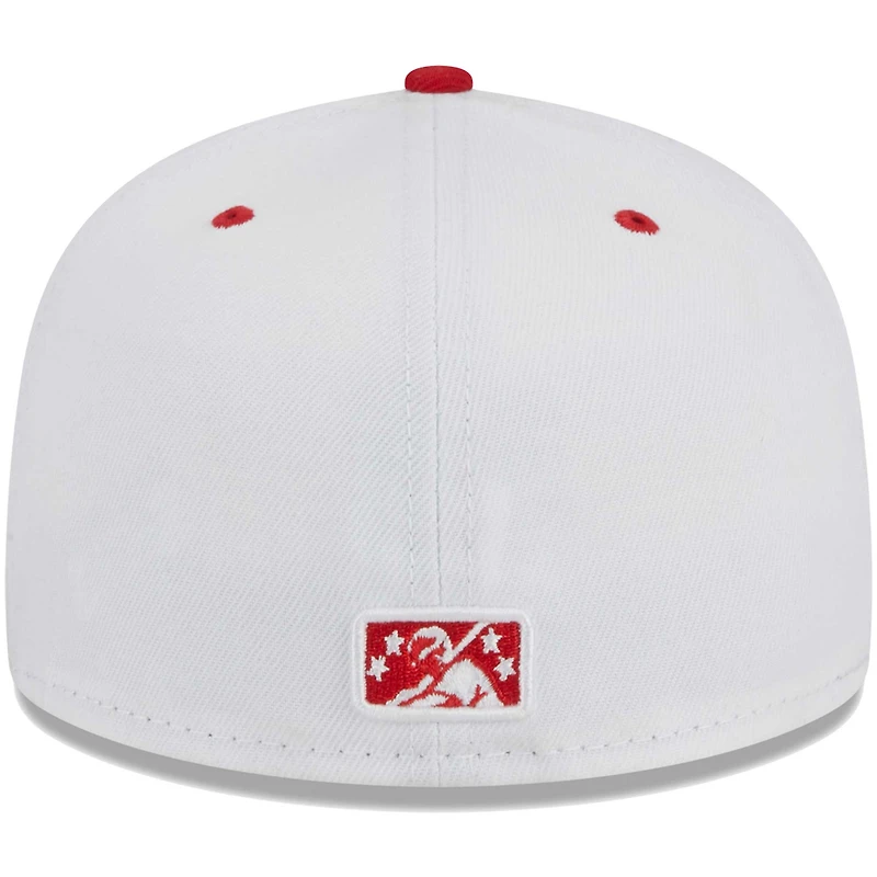 Men's New Era White Indianapolis Indians Theme Nights ABCs  59FIFTY Fitted Hat
