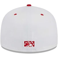 Men's New Era White Indianapolis Indians Theme Nights ABCs  59FIFTY Fitted Hat