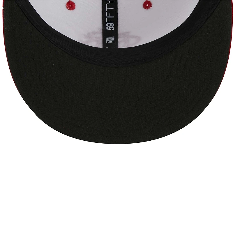 Men's New Era White Indianapolis Indians Theme Nights ABCs  59FIFTY Fitted Hat