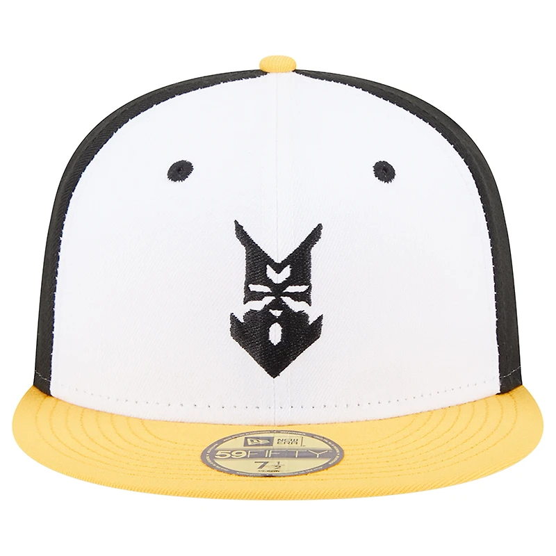 Men's New Era White Indianapolis Indians Theme Nights Prospect  59FIFTY Fitted Hat